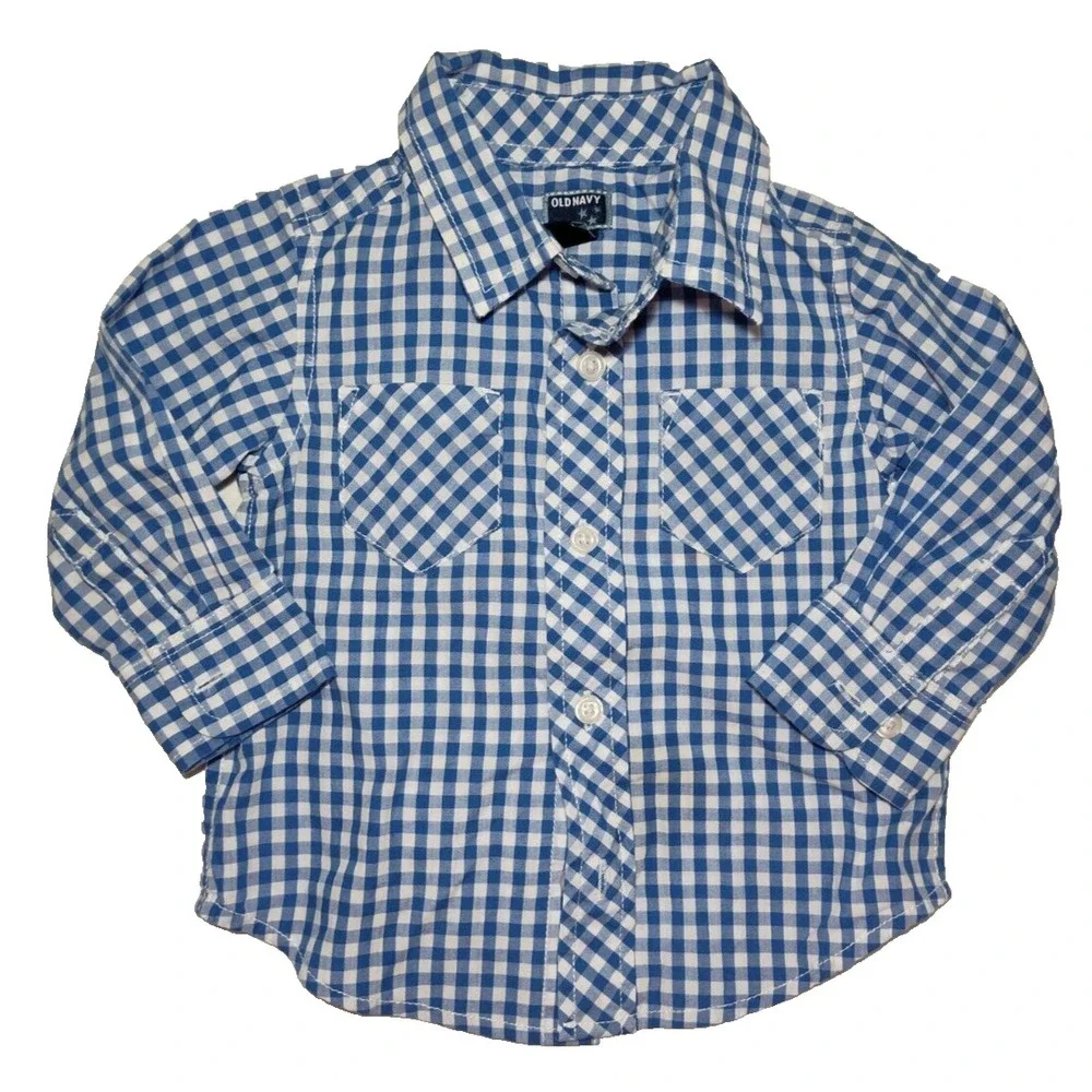 Carter's Koala Kids Old Navy 12 18 Mos Collared Button‎ Down Shirt Lot Boy Plaid